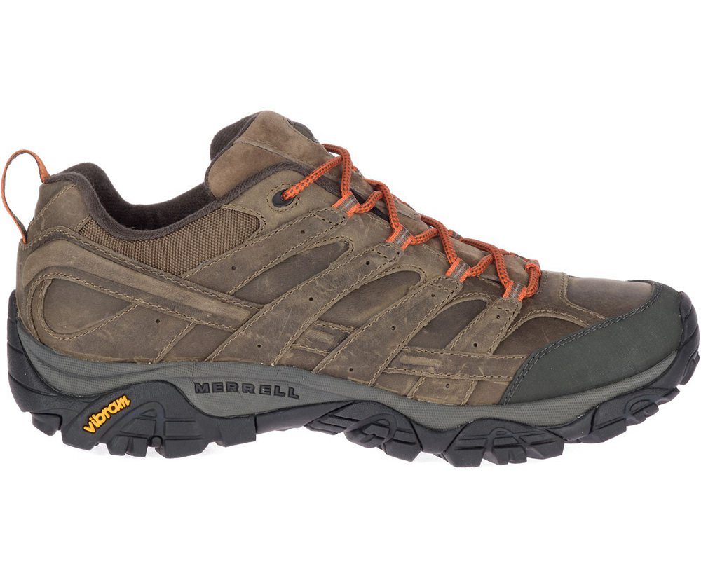 Merrell Hiking Shoes Brown - Moab 2 Prime Wide Width - Mens 61DYWFXGH